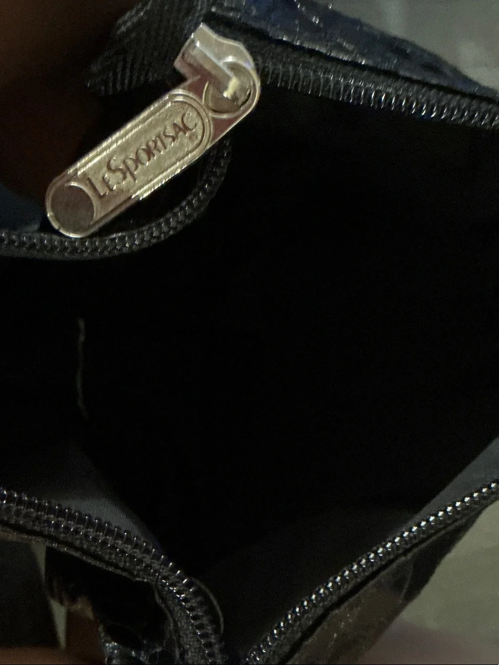 Lesportsac1974 glossy snakeskin